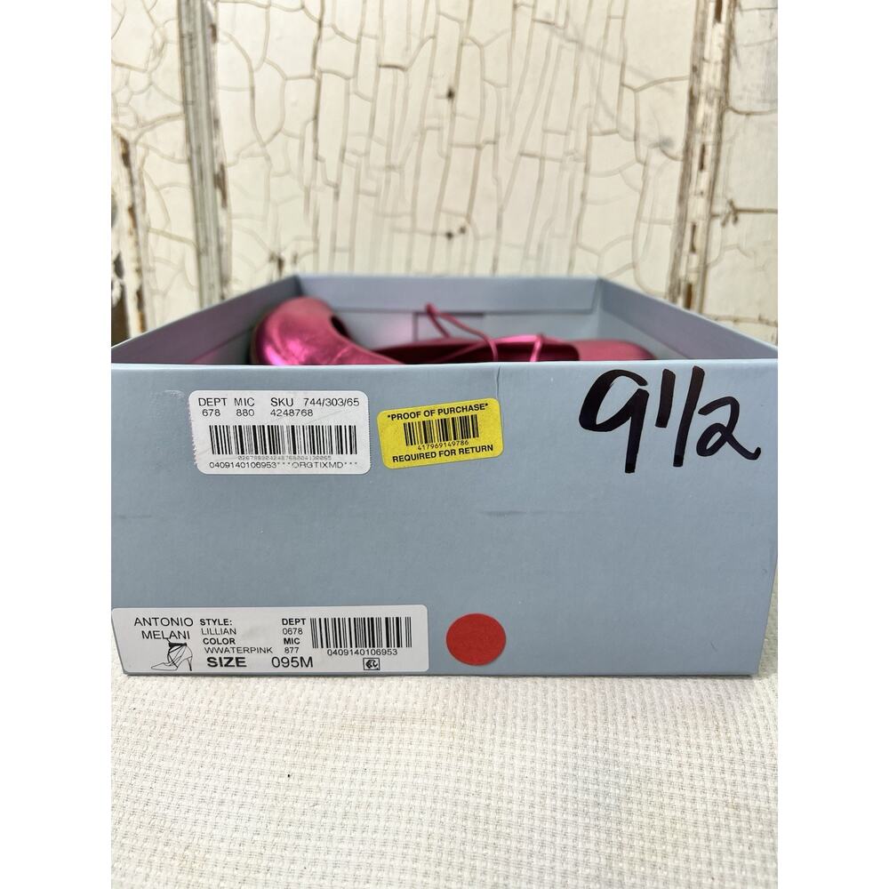 Antonio Melani Women’s Shoes Size 9.5 Heels Lillian Leather Lace-up Pumps Pink - Picture 12 of 16